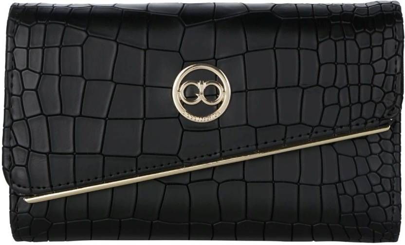 Gio Collection Women Black Artificial Leather Wallet